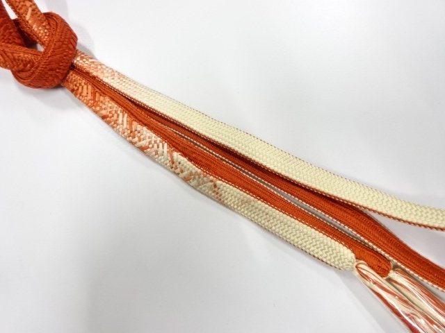 未使用品　正絹　手組帯締め